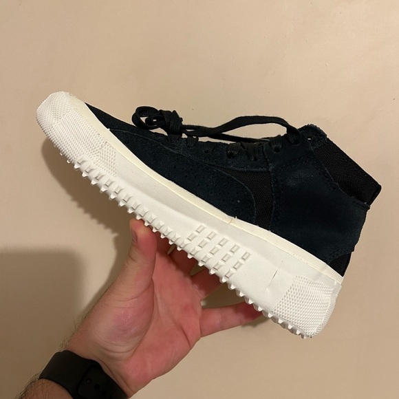 NWB Brandblack Black and White High-Top Sneakers - Picture 3 of 7